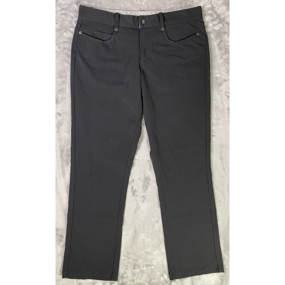 Mountain Hardwear Dynama Pants Womens 10/32 Gray Straight Leg Stretch Hiking